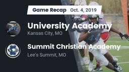 Recap: University Academy vs. Summit Christian Academy 2019