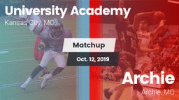 Matchup: University Academy vs. Archie  2019