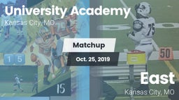 Matchup: University Academy vs. East  2019