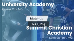 Matchup: University Academy vs. Summit Christian Academy 2020