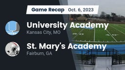 Recap: University Academy vs. St. Mary's Academy 2023