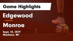 Edgewood  vs Monroe  Game Highlights - Sept. 24, 2019