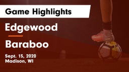 Edgewood  vs Baraboo  Game Highlights - Sept. 15, 2020