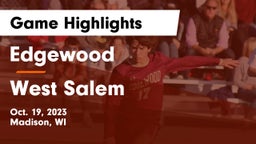 Edgewood  vs West Salem  Game Highlights - Oct. 19, 2023