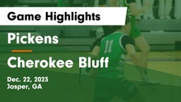 Pickens  vs Cherokee Bluff   Game Highlights - Dec. 22, 2023