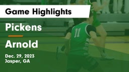 Pickens  vs Arnold  Game Highlights - Dec. 29, 2023