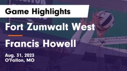 Fort Zumwalt West  vs Francis Howell  Game Highlights - Aug. 31, 2023