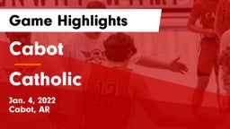 Cabot  vs Catholic  Game Highlights - Jan. 4, 2022
