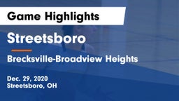 Streetsboro  vs Brecksville-Broadview Heights  Game Highlights - Dec. 29, 2020