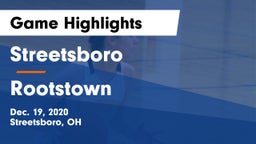 Streetsboro  vs Rootstown  Game Highlights - Dec. 19, 2020