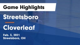 Streetsboro  vs Cloverleaf  Game Highlights - Feb. 3, 2021
