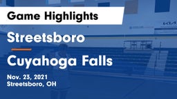 Streetsboro  vs Cuyahoga Falls  Game Highlights - Nov. 23, 2021