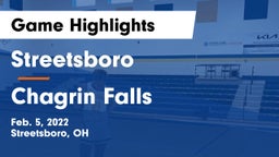 Streetsboro  vs Chagrin Falls  Game Highlights - Feb. 5, 2022