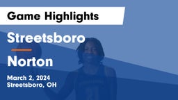 Streetsboro  vs Norton Game Highlights - March 2, 2024