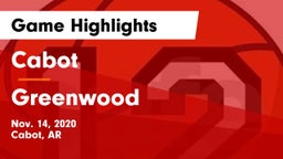 Cabot  vs Greenwood  Game Highlights - Nov. 14, 2020