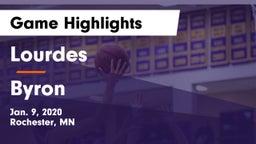 Lourdes  vs Byron  Game Highlights - Jan. 9, 2020