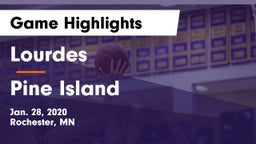 Lourdes  vs Pine Island  Game Highlights - Jan. 28, 2020
