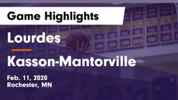 Lourdes  vs Kasson-Mantorville  Game Highlights - Feb. 11, 2020