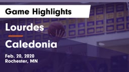 Lourdes  vs Caledonia  Game Highlights - Feb. 20, 2020