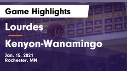 Lourdes  vs Kenyon-Wanamingo  Game Highlights - Jan. 15, 2021