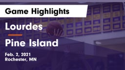 Lourdes  vs Pine Island  Game Highlights - Feb. 2, 2021