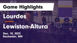Lourdes  vs Lewiston-Altura  Game Highlights - Dec. 18, 2023