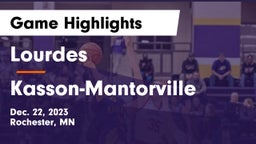 Lourdes  vs Kasson-Mantorville  Game Highlights - Dec. 22, 2023