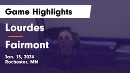 Lourdes  vs Fairmont  Game Highlights - Jan. 13, 2024