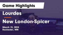 Lourdes  vs New London-Spicer  Game Highlights - March 15, 2024