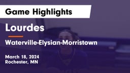 Lourdes  vs Waterville-Elysian-Morristown  Game Highlights - March 18, 2024