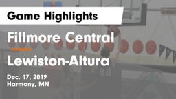 Fillmore Central  vs Lewiston-Altura Game Highlights - Dec. 17, 2019
