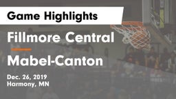 Fillmore Central  vs Mabel-Canton  Game Highlights - Dec. 26, 2019