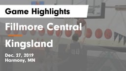 Fillmore Central  vs Kingsland Game Highlights - Dec. 27, 2019