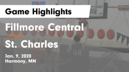 Fillmore Central  vs St. Charles  Game Highlights - Jan. 9, 2020