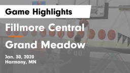 Fillmore Central  vs Grand Meadow  Game Highlights - Jan. 30, 2020