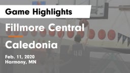 Fillmore Central  vs Caledonia Game Highlights - Feb. 11, 2020