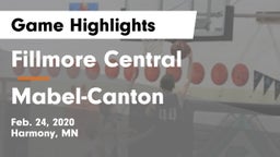 Fillmore Central  vs Mabel-Canton  Game Highlights - Feb. 24, 2020