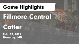 Fillmore Central  vs Cotter  Game Highlights - Feb. 23, 2021