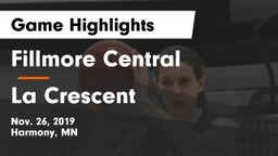 Fillmore Central  vs La Crescent  Game Highlights - Nov. 26, 2019