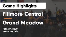 Fillmore Central  vs Grand Meadow  Game Highlights - Feb. 29, 2020