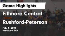Fillmore Central  vs Rushford-Peterson  Game Highlights - Feb. 5, 2021