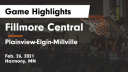 Fillmore Central  vs Plainview-Elgin-Millville  Game Highlights - Feb. 26, 2021