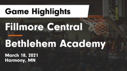 Fillmore Central  vs Bethlehem Academy  Game Highlights - March 18, 2021