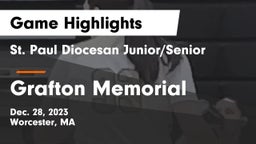 St. Paul Diocesan Junior/Senior  vs Grafton Memorial  Game Highlights - Dec. 28, 2023