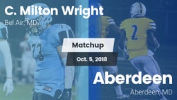 Matchup: C. Milton Wright vs. Aberdeen  2018