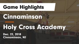 Cinnaminson  vs Holy Cross Academy Game Highlights - Dec. 22, 2018
