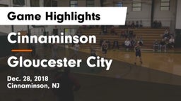 Cinnaminson  vs Gloucester City  Game Highlights - Dec. 28, 2018