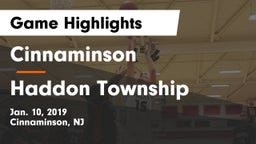 Cinnaminson  vs Haddon Township  Game Highlights - Jan. 10, 2019