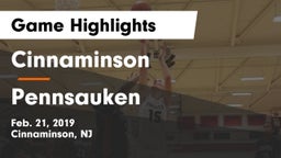 Cinnaminson  vs Pennsauken  Game Highlights - Feb. 21, 2019