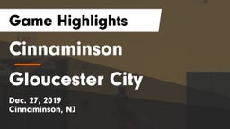 Cinnaminson  vs Gloucester City  Game Highlights - Dec. 27, 2019
